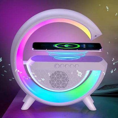 LAMPARA ATMOSFERICA TIPO G LED CON CARGADOR Y BOCINA