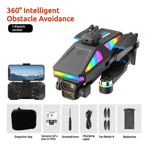 Drone S5hp Camara Dual Control Remoto Con Pantalla 2,4ghz